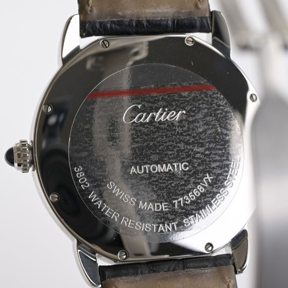 Cartier Ronde Solo XL 3802 W6701010 42mm Stainless Steel Watch W/ Box - Picture 10 of 13